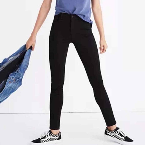 Madewell Denim - Madewell Black Roadtripper High Waist Skinny Jeans 29